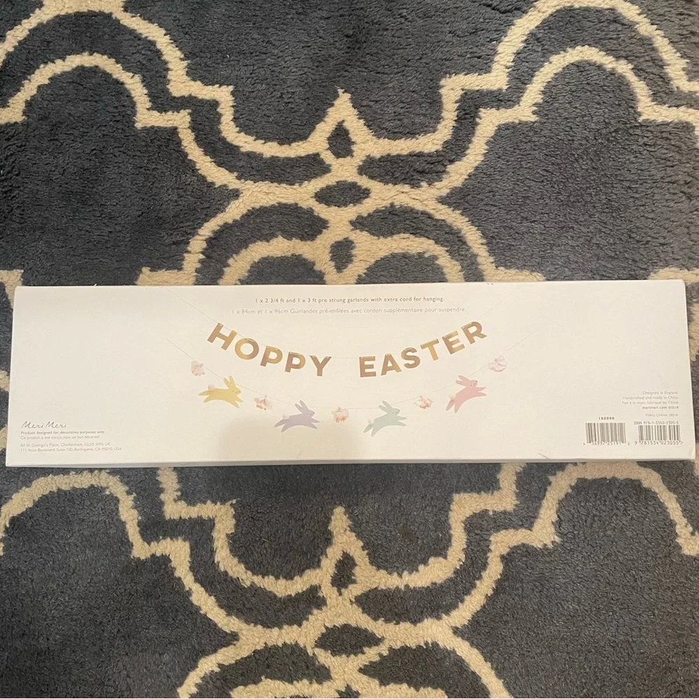 NIB Meri Meri Hoppy Easter Garland